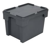 Recipientes apilables por giro de PEAD capacidad 23 l