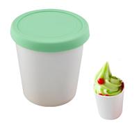 Recipientes de a prueba de fugas para helados caseros, recipientes reutilizables para postres caseros, 0.9 cuartos cada