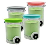 Recipientes de Helado para Ninja Swirl by CREAMi Pints, 4 Piezas Recipiente de Helado para Ninja Swirl NC701EU NC701 NC700, Contenedores de Pinta con Tapas, Sin BPA, Apto para Lavavajillas