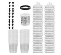 Recipientes de mezcla de pintura, pulverizador de pintura, taza de mezcla, escala precisa, preparación de pinturas, tazas desechables, preparación duradera de pintura, tazas desechables