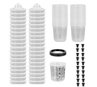 Recipientes de mezcla de pintura, pulverizador de pintura, taza de mezcla, escala precisa, preparación de pinturas, tazas desechables, preparación duradera de pintura, tazas desechables
