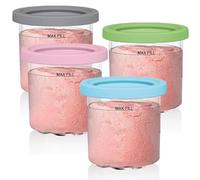 4 Piezas Recipientes de Helado de Repuesto para Ninja Creami Ice Cream Maker NC300EU NC301 NC299AMZ Serie