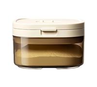 Recipientes de vidrio seguros - Almacenamiento de alimentos de vidrio ¦ 400 ml, recipientes de preparación de comidas con acceso rápido, tarro de despensa con de almacenamiento portátil, tarros