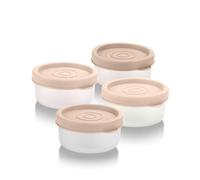 Recipientes para condimentos con tapas, paquete de 4 unidades, 1.3 onzas, recipiente de aderezo de ensalada para llevar, recipientes pequeños de almacenamiento de alimentos con tapas, tazas de salsa,