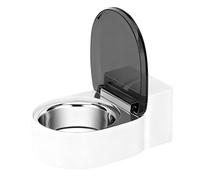 Recipientes para gatos - Cuenco de agua en forma de inodoro - Cuenco de agua automático con agua corriente - para gatitos cachorros mascotas en la cocina sala de estar baño comedor