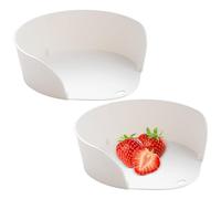 Recipientes Para Preparación De Comidas - 2 Piezas Recipiente para Mezclar Ingredientes - Grandes Cuencos de Mezcla para Cocina Interior y Exterior Ingredientes Carne Verduras Frutas Cortar