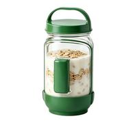 Recipientes para Preparación de Ensaladas | Recipientes Portátiles y Transparentes de Alimentos,Tarro de Almacenaje Alimenticio | para Cocina Guardería Preparación Comidas Viajes Camping Restaurante P