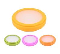 Recipientes reutilizables de silicona para almacenamiento de frutas, a prueba de fugas, protector de , cubierta de silicona para alimentos, soporte hermético para productos, tapas de