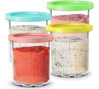 Recipientes Vasos de Repuesto Compatible con Ninja CREAMi Deluxe Heladera multifunción NC501EU NC502EU NC500 NC501H Series, para Ninja Creamy Deluxe Container Tarrinas Copas con Tapas, Sin BPA