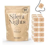 RECKNEY Paquete de 60 pestañas magnéticas de repuesto para la nariz, compatibles con tiras dilatadoras nasales magnéticas, tiritas nasales para dormir, imanes de nariz, equipo antirronquidos para