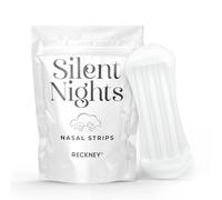 RECKNEY Tiras Nasales Transparentes, paquete de 40 tiras nasales premium, soporte extra para deportes y mejor calidad del sueño, mejor respiración con la nariz tapada