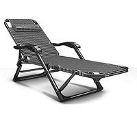 Reclinable, silla plegable muebles de jardín de sillas solares, sillas de cubierta de jardín para acampar cero gravedad reclinable reclinable chaise de chaise metal para una oficina al aire libre