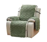 Recliner Chair Cover, Jacquard Plush Recliner Slipcovers Sofa Cover Perfect for Recliners and Massage Chairs for Long Lasting Protection(Green)