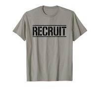 RECLUTA DE Las Fuerzas Armadas Militares ENLISTEE DRAFTEE Trainee BLK Camiseta