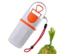 Recoge excrementos para perros - Pala recogida de perros con dispensador de bolsas - Herramienta de 6 garras para recoger residuos animales - para razas pequeñas, medianas y grandes, pasear al aire