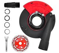 Recoge Polvo Amoladora de 125 mm con Cubierta Antipolvo para Hormigón - Kit Completo para un Trabajo Impecable