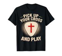 Recoge tu cruz y juega cristiano Camiseta