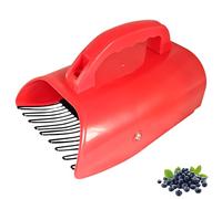Recogedor de bayas, peine de arándanos, recogedor de frutas, sin BPA, peine de bayas, arándanos grosellas, recogedor de arándanos de metal, cesta de recolección de arándanos con asa, recolector de