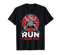 Recogedor de béisbol Vintage Go Ahead Run I Dare You, Divertido para niños Camiseta