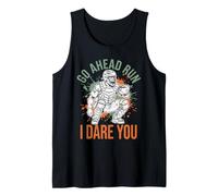 Recogedor de béisbol Vintage Go Ahead Run I Dare You, Divertido para niños Camiseta sin Mangas