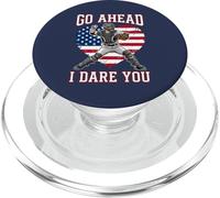 Recogedor de béisbol Vintage Go Ahead Run I Dare You, Divertido para niños PopSockets PopGrip para MagSafe