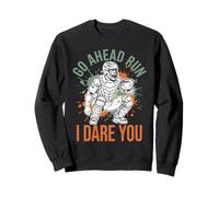 Recogedor de béisbol Vintage Go Ahead Run I Dare You, Divertido para niños Sudadera