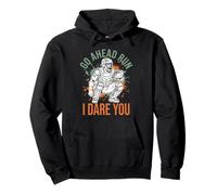 Recogedor de béisbol Vintage Go Ahead Run I Dare You, Divertido para niños Sudadera con Capucha