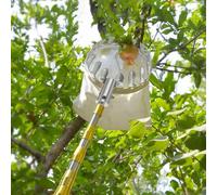 Recogedor de Frutas con Palo Telescopico 2-7M Recoge Frutas de Árboles, Recoge Frutas Telescopico con Palo Telescopico para Manzanas, Naranjas, Peras (Size : 7m(22.9ft))