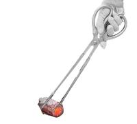 Recogedor de leña de acero inoxidable de 66 cm, agarrador de leña, recogedor de agarre cómodo, herramientas de fogata para leña, pescado de carbón, hoguera interior, movimiento de troncos de chimenea