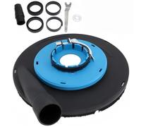 Recogedor de Polvo para Amoladora de 230 mm con Cubierta Antipolvo para Hormigón, Rozadora Pared con aspiradora - Kit Completo para un Trabajo Impecable