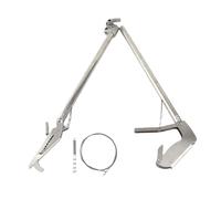 Recogedor plegable de serpientes Snake Tong, herramienta para capturar reptiles con bloqueo, cable de alta resistencia de 1,5 mm, clip ajustable en tres modos para un manejo seguro (100cm)