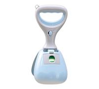 Recogedor portátil para excrementos de perros, herramientas de limpieza de residuos con bolsa de almacenamiento integrada, pala para recoger mascotas para viajes, uso diario, caminar, camping, patio
