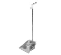 Recogedor Vertical de Acero Inoxidable con Borde Plano | Diseño de Boca Ancha Nivelada, Contacto Ajustado al Suelo, Adecuado para Hojas y Vidrios, Uso Diario