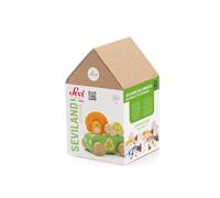 Recogida de residuos de Seviland (18 Piezas + casa) Sevi | Juegos educativos de Madera para niños a Partir de 3 años multiactividad | 20x13x12,5cm Medida cm | Seviland | Modelo 83096