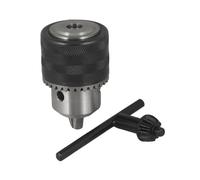 Recogwood Adaptador de portabrocas de 1,5 a 13 mm de capacidad, 3/8-24UNF de montaje de brocas de impacto con llave de mandril para taladro eléctrico inalámbrico con cable de impacto