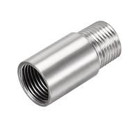 Recogwood Brazo de extensión de cabezal de ducha, extensor de brazo de ducha de acero inoxidable de 1.97 pulgadas, tubo redondo de 1/2 pulgada para accesorio de baño (5 cm)