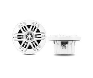 RECOIL M0-4W Altavoces Coaxiales Marino 10cm 160W MAX 4 Ohm Impermeable Par | 4", 80W RMS, Blanco, UV, Tweeter PEI Neodimio - para Barco, UTV, ATV