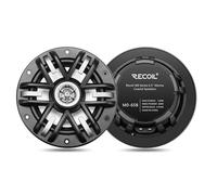 RECOIL M065-B Altavoces Coaxiales Marino 16,5cm 240W MAX 4 Ohm Par | 6.5", 120W RMS, Negro, Impermeable, UV, Tweeter Neodimio - para Barco, UTV, ATV