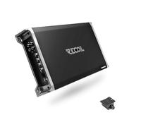 RECOIL RED1200-1 Amplificador de subwoofer monobloque de audio para automóvil Clase D de 2500 vatios, 1 ohmio estable, perilla de graves remota incluida