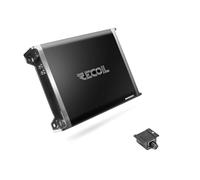 RECOIL RED600-1 Amplificador de subwoofer monobloque de audio para automóvil Clase D de 1320 vatios, estable de 1 ohmio, perilla de graves remota incluida