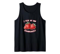 Recojo Mis Propias Fresas Recolección De Fresa Granja Finca Camiseta sin Mangas