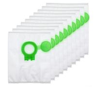 Recolección eficiente de polvo con bolsas de filtración de 4 capas para aspiradora SEBO para cinturón de aire D2, paquete de 10 disponibles (paquete de 10)