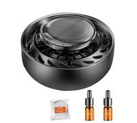 Recolector de aire solar para automóviles - Difusor giratorio en forma de OVNI para aceites esenciales | Fragancia de coche con energía solar con diseño creativo | Decoración para el hogar y