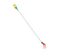 Recolector de Frutas Compacto Aluminio 100cm, Herramienta Jardinería para Caquis Naranjas Ciruelas, Ligero y Portátil