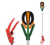 Recolector de frutas con poste retráctil y tres garras, asas de plástico para recoger frutas de gran altitud como manzanas y peras