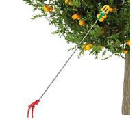 Recolector de frutas - Herramienta de recogida de frutas con mango telescópico con función de corte de ramas, cosechadora de frutas telescópica de largo alcance para el hogar, granja, jardín