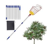 Recolector De Frutas - Portátil | Recolector Naranjas Mango Retráctil 3,96M,Herramienta de Recolección para Jardín y , Cítricos, Peras, Granadas,