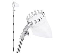 Recolector De Frutas Recogedor Extensible de Acero Inoxidable con Mango