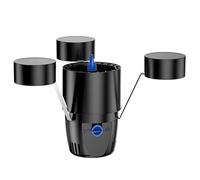 Recolector De Hojas para Estanques De Peces, Skimmer Flotante Multifunción, Limpiador De Piscinas Automático De 45 W, Diseño De Entrada De Agua De Vórtice De 360 Grados