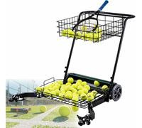 Recolector de pelotas de tenis portátil, recuperación automática para 90 pelotas, capacidad para 290, eficiente para varias canchas